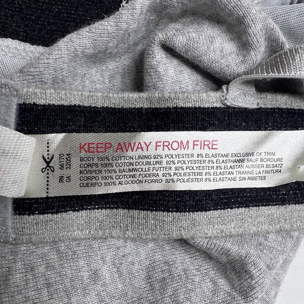 We The Free People Intimately Bralette Gray Adjustable Straps Clasp Closure L - Picture 6 of 6